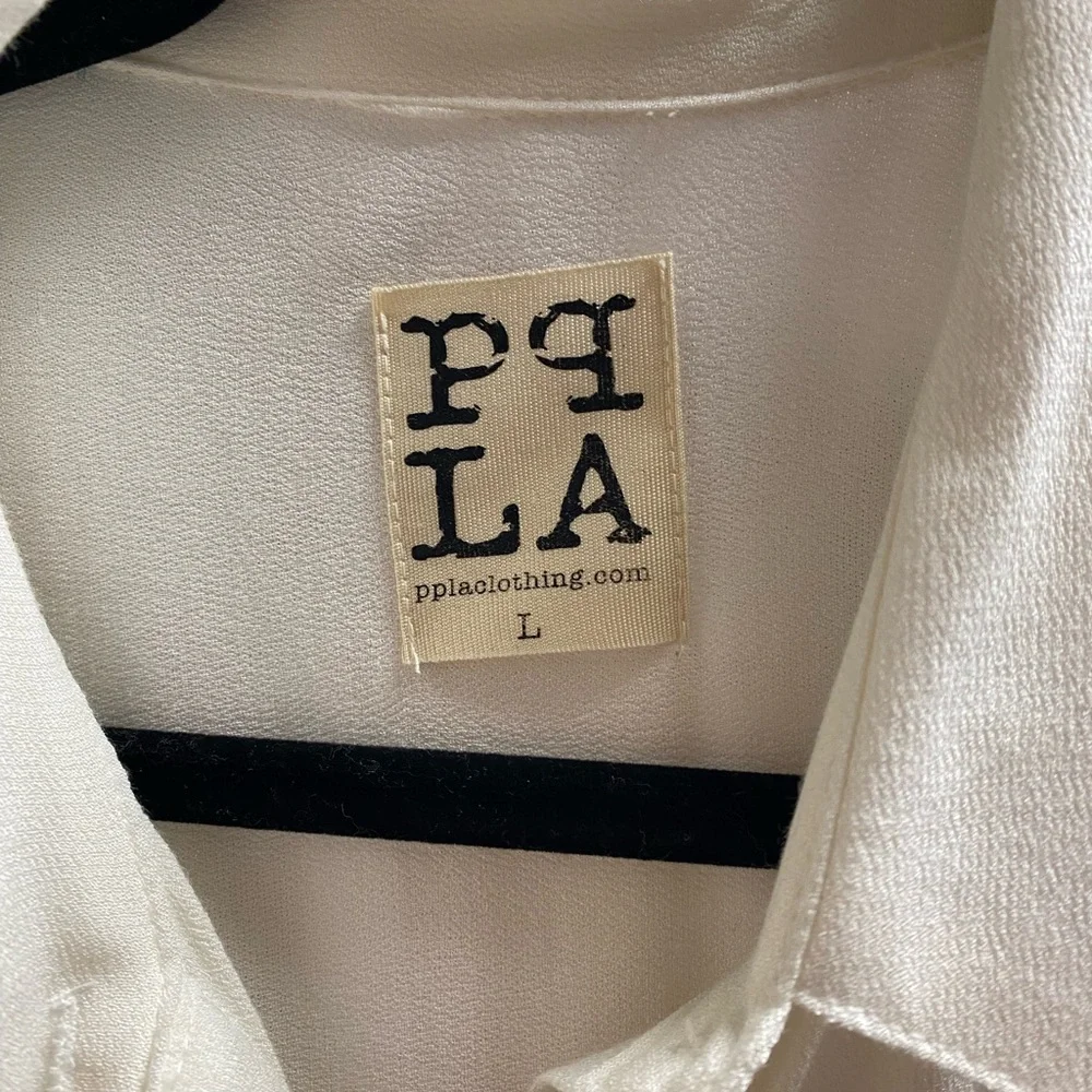 PQLA Ivory Button-Front Shirt Dress - Picture 4 of 10